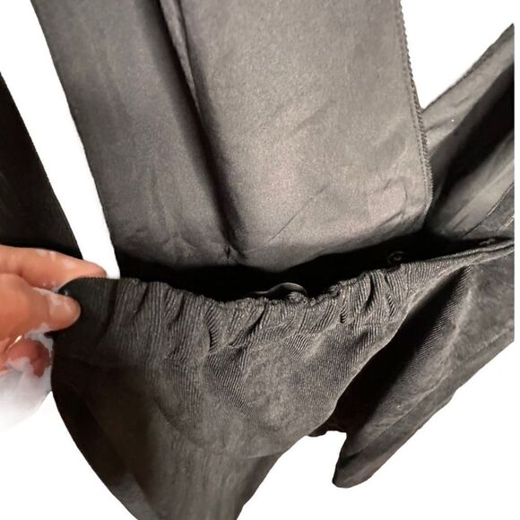 Allegra K Junior's Corduroy V Neck A-Line Bib Overall Pinafore Mini Dress size L - Picture 6 of 13